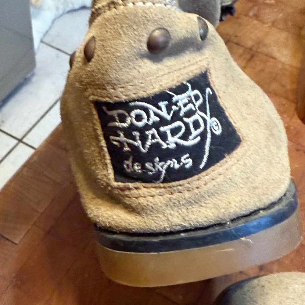 Ed Hardy Tan Boots Stylish Suede Footwear